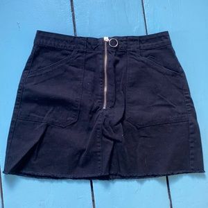 Black Jean Skirt